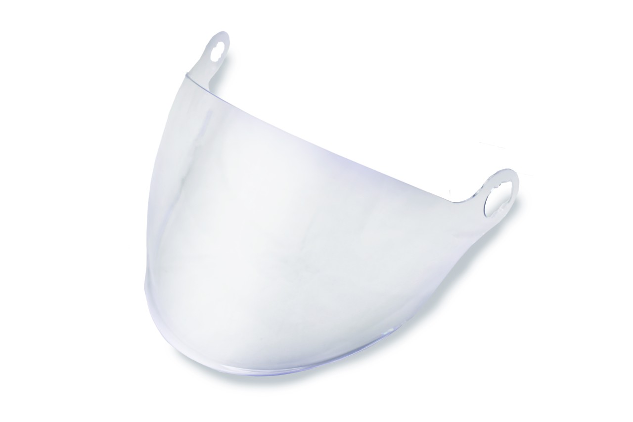 Helmo Milano visor, long, clear, scratch-resistant, anti-fogging