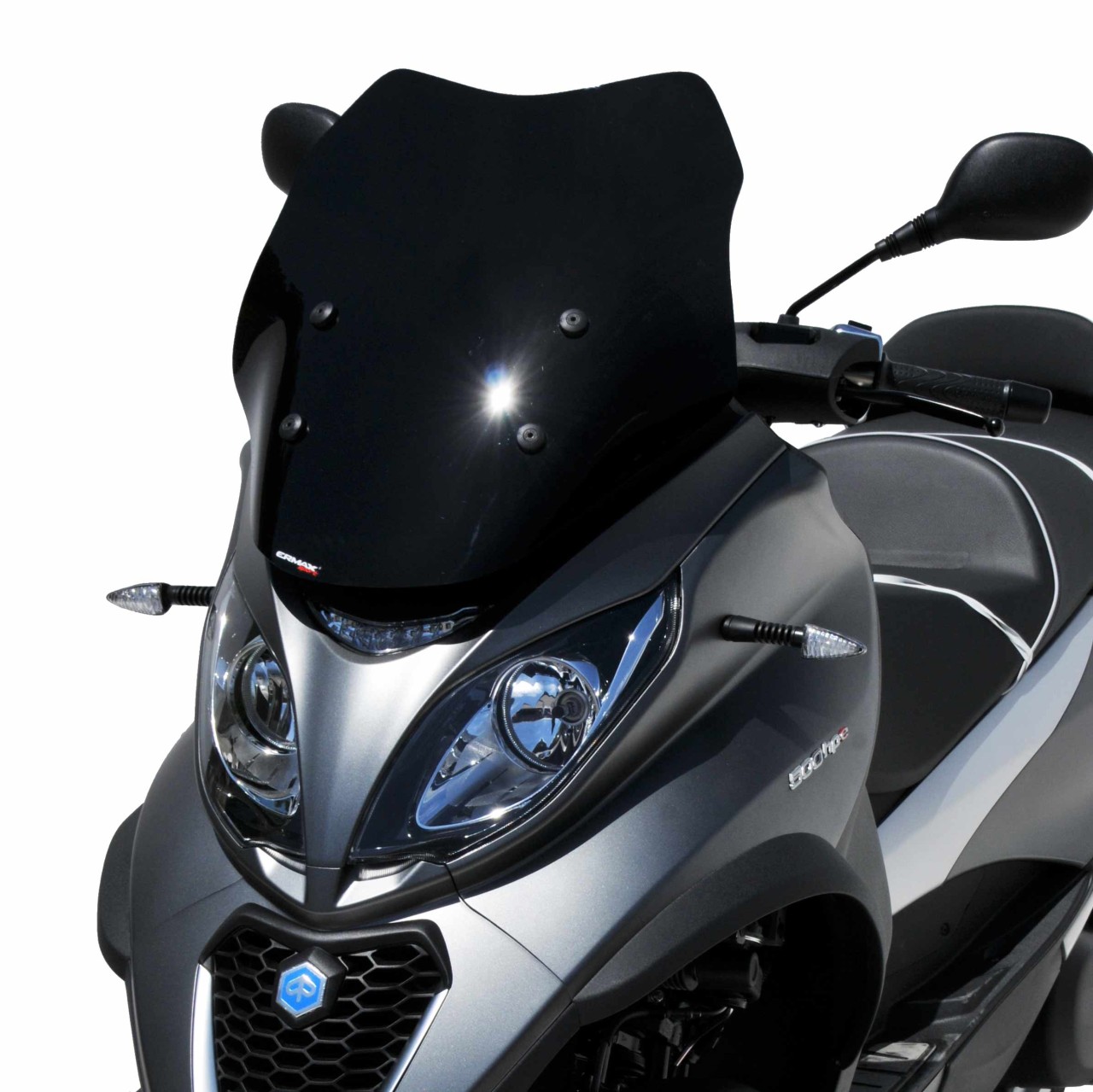 Windshield ERMAX Sport for Piaggio MP3 400 HPE (-22), black