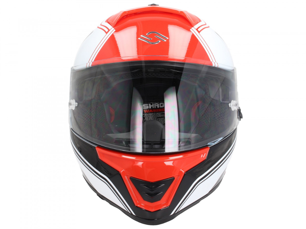 Shiro full face helmet, SH351, Fiber, F4, red