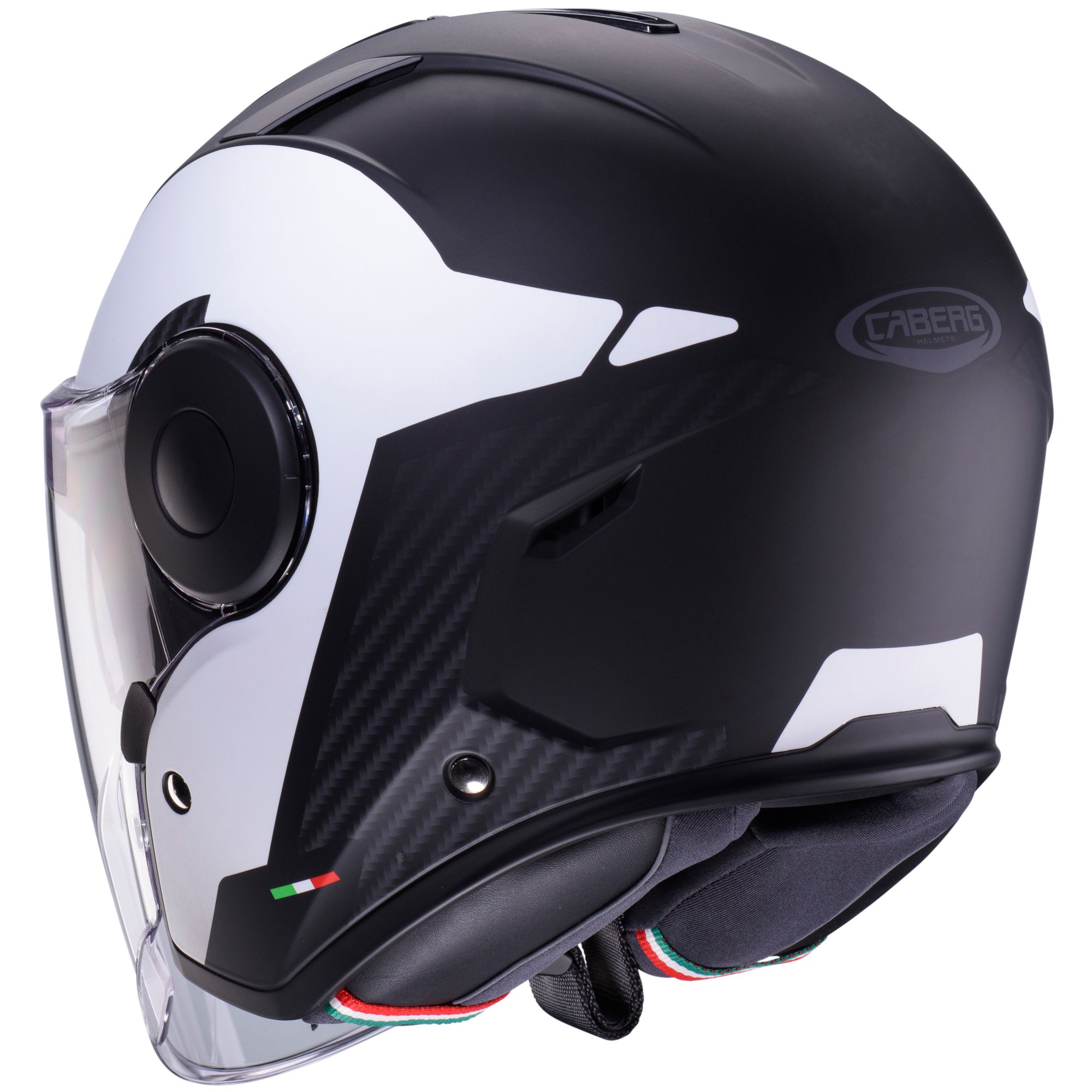 Caberg helmet Soho Milano matt black/white