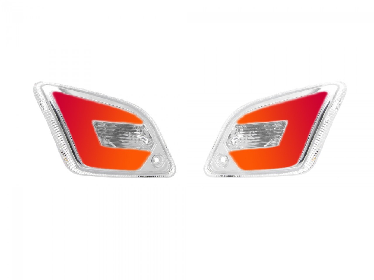 LED turn signal set rear, clear for Vespa GT, GTL, GTV, GTS 125-300 (2014-2018)