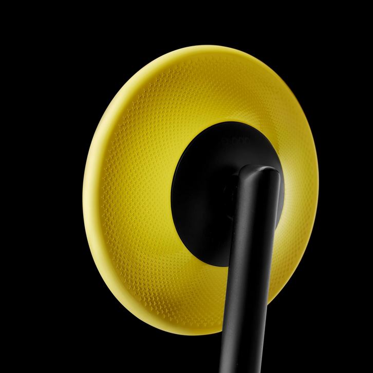 Handlebar end mirror RIZOMA E-POP left or right for Vespa, black/yellow
