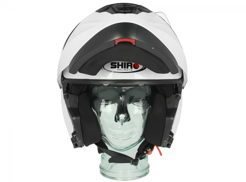 Shiro flip-up helmet, SH507, white
