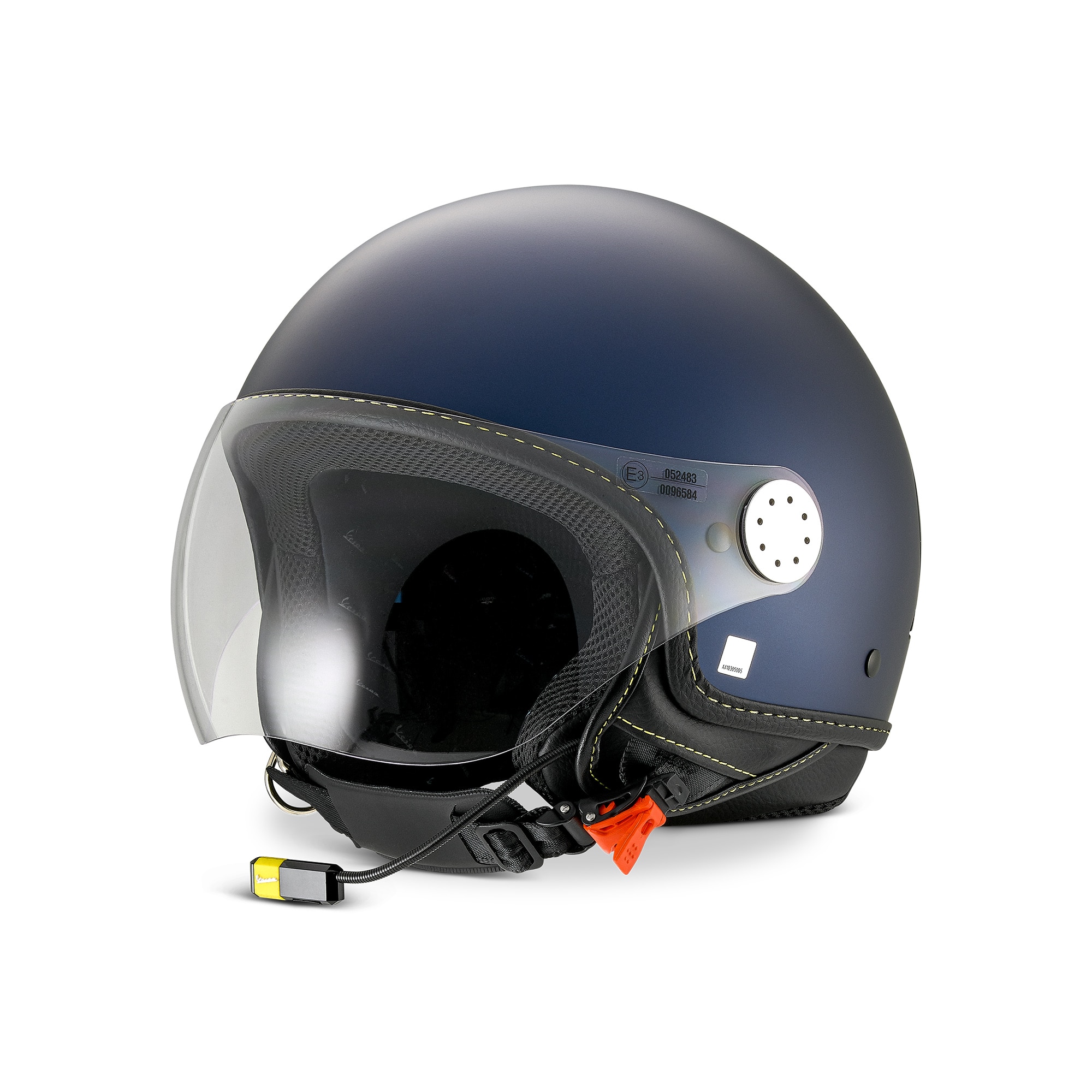 Vespa Jet Helmet Visor 4.0 Blue Energico - Bluetooth