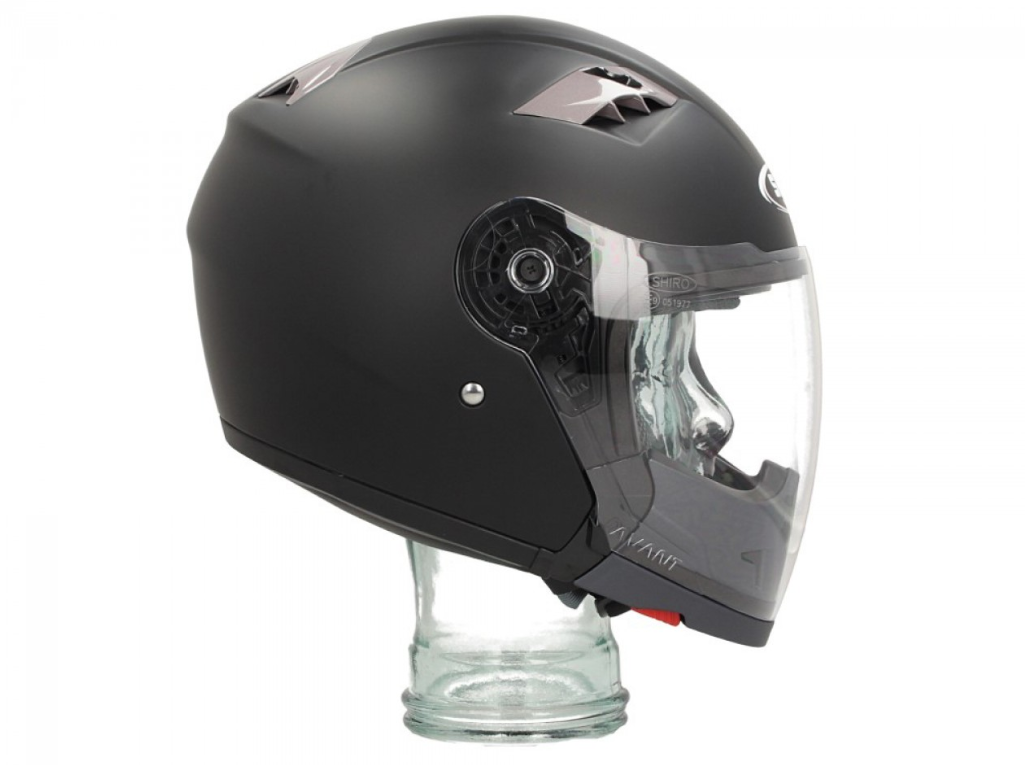Shiro modular helmet, SH414, system, black matt
