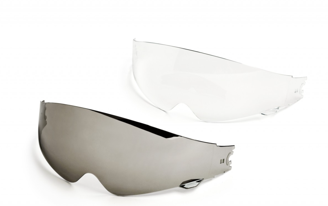 Helmo Milano sun visor, clear, scratch-resistant, fog-resistant