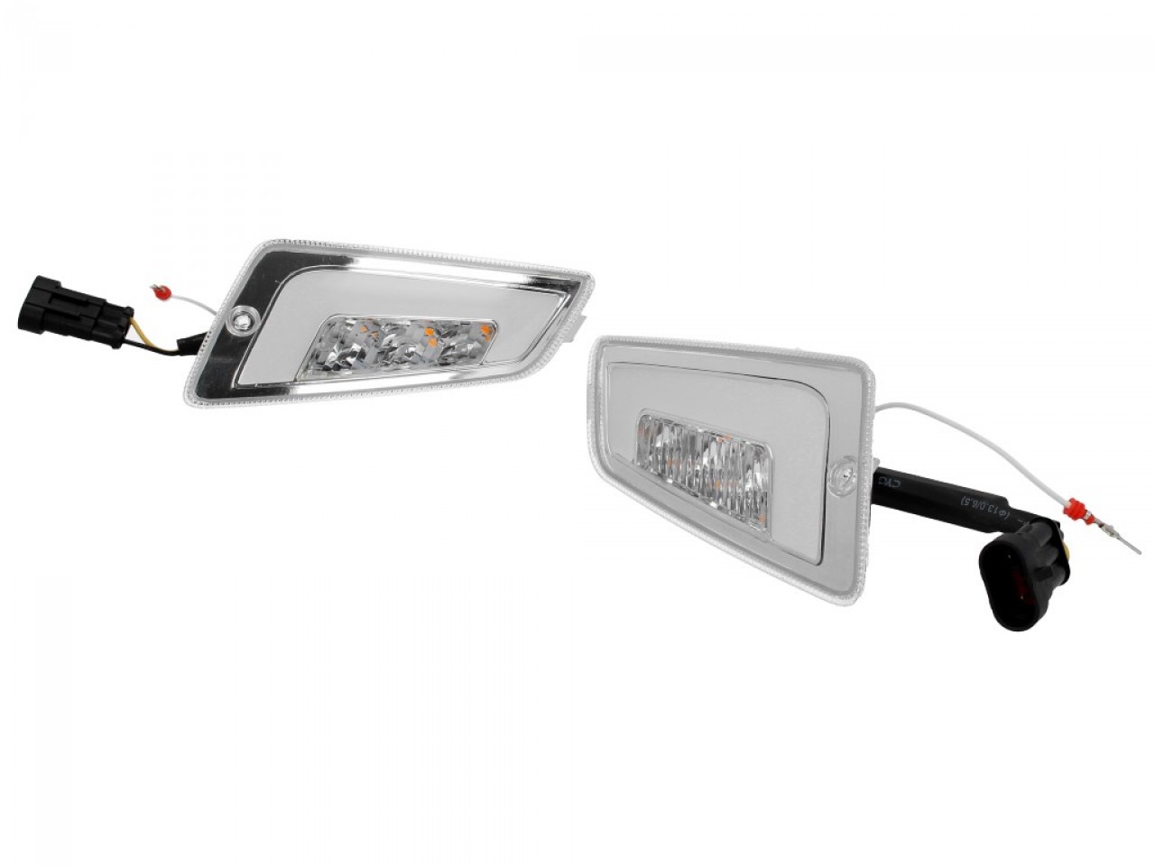 LED turn signal set front, clear for Vespa GT, GTL, GTV, GTS 125-300