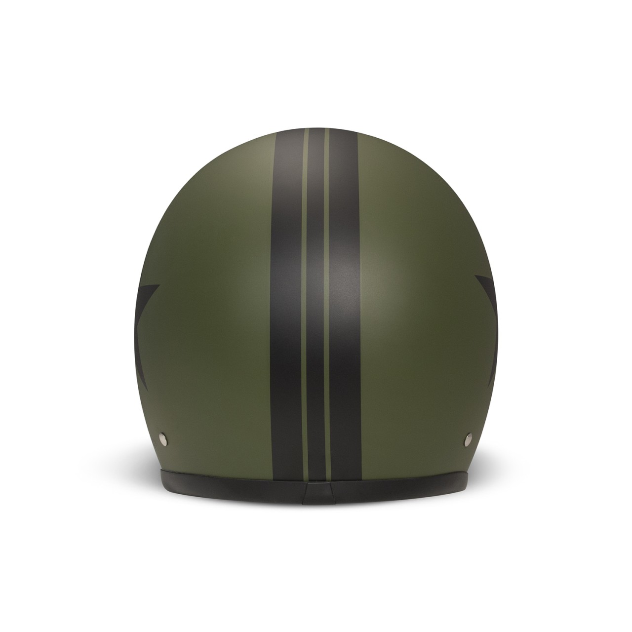DMD jet helmet Retro, green, matt, Star Green, fiberglass, ECE 22.06