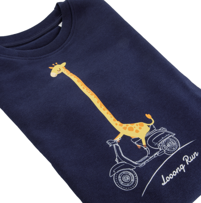 Kids sweatshirt "Looong Run", blue