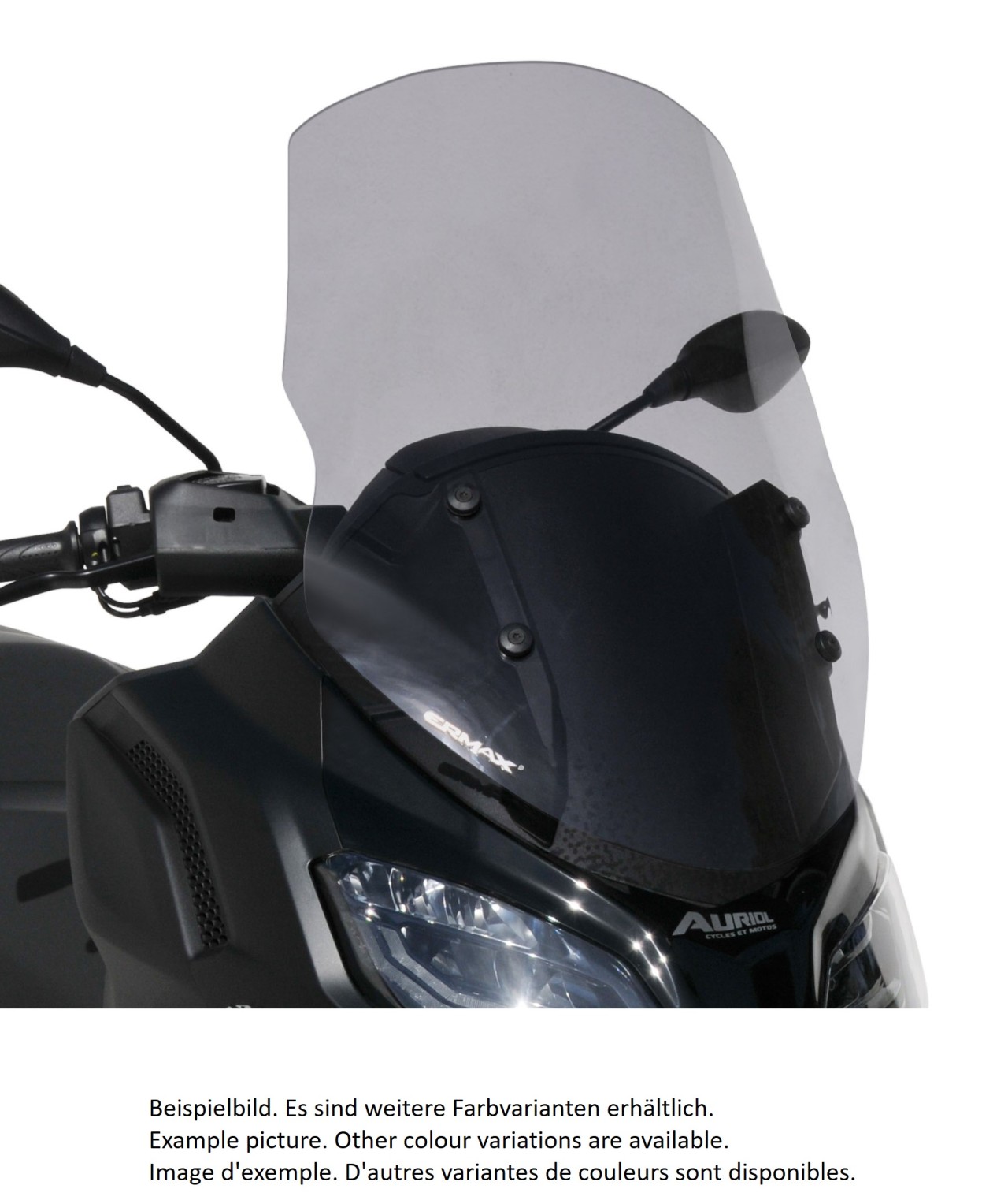 Windshield ERMAX Touring for Piaggio MP3 400 / 530 HPE (22-), tinted/light black