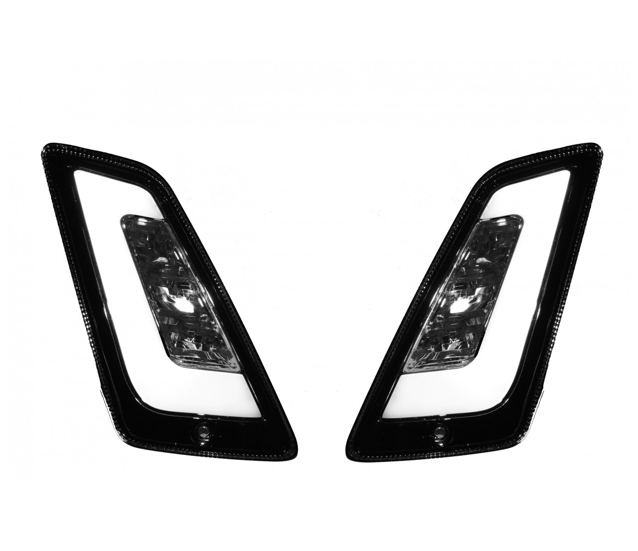 LED turn signal set front, tinted for Vespa GT, GTL, GTV, GTS 125-300 (2014-2018)