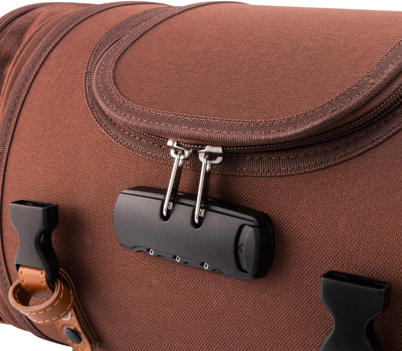 Bag "Classic" small for Vespa, nylon, tobacco brown