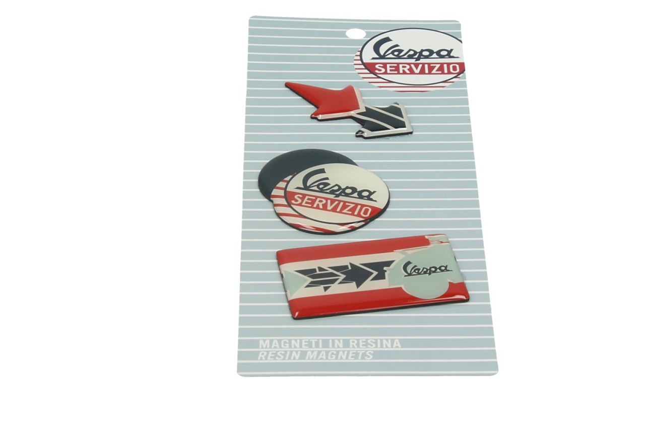 Vespa magnets, 3 pieces