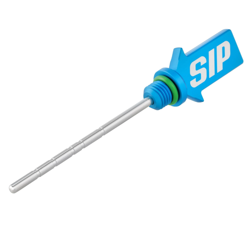 Oil dipstick gear oil, blue dull