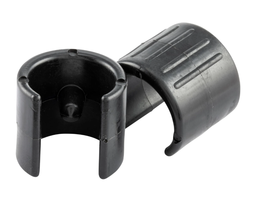 Retaining clip FA Italia luggage carrier for Vespa, plastic, black