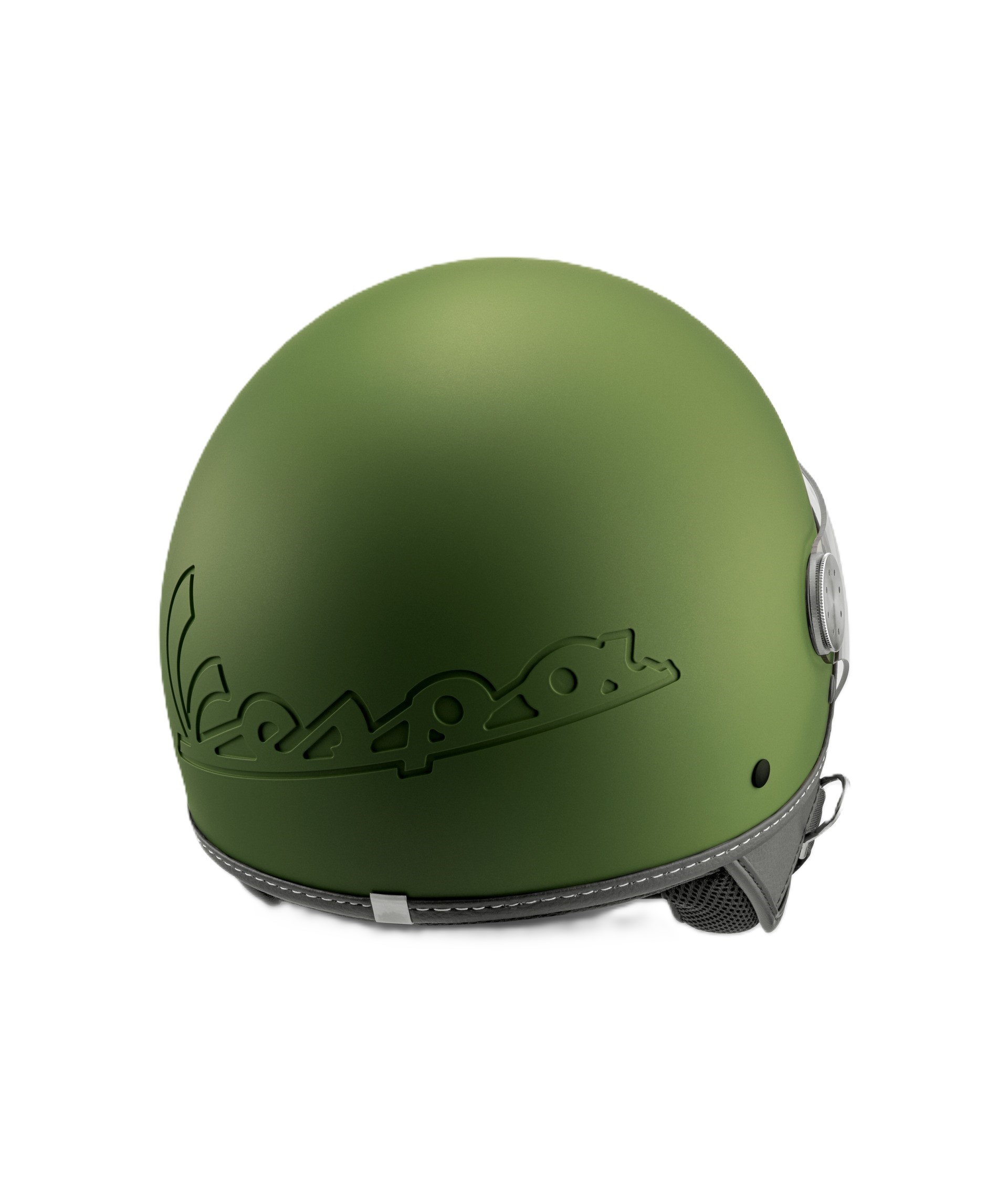 Vespa Open-Face Helmet, Vespa Long-Visor, Matte Green