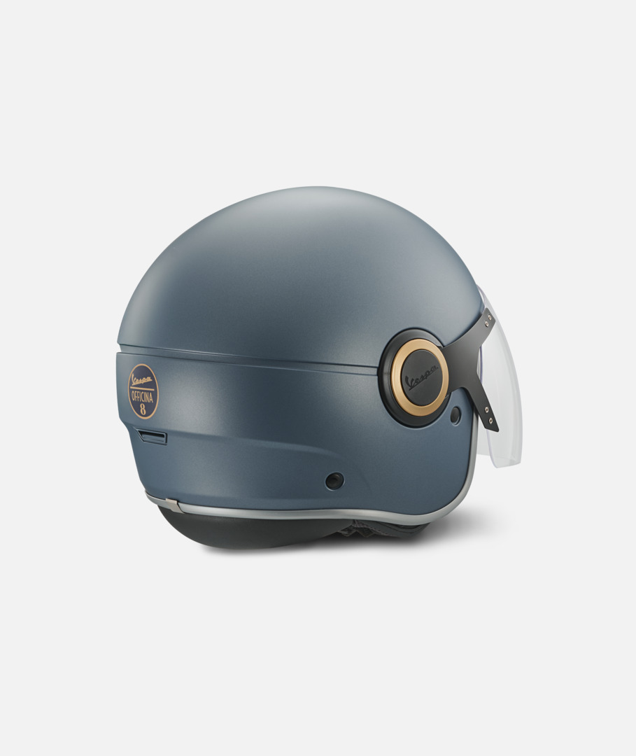 Vespa Officina 8 Jet Helmet, matt blue – L