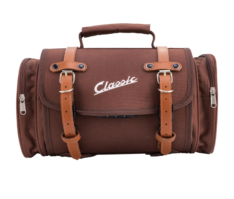 Bag "Classic" small for Vespa, nylon, tobacco brown