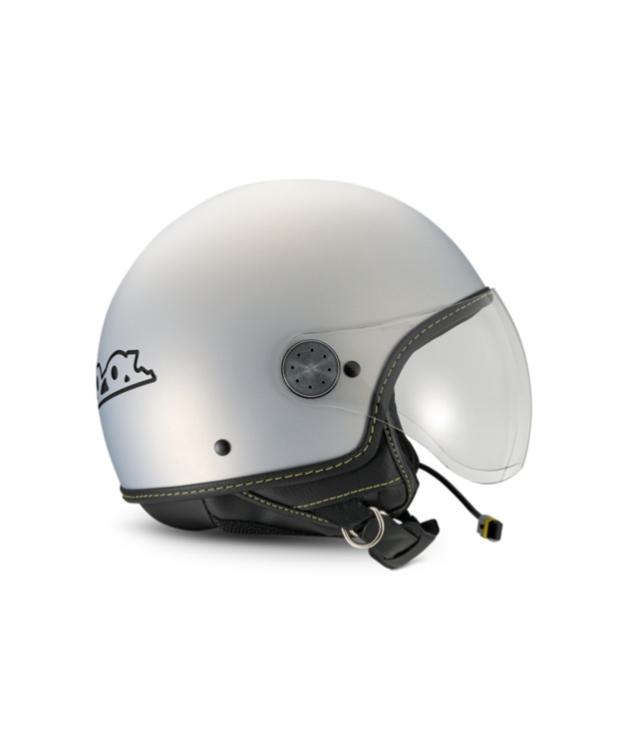 Vespa Jet Helmet Visor 4.0 Grigio Entusiasta Matt - Bluetooth