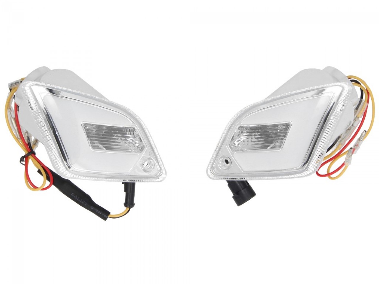LED turn signal set rear, clear for Vespa GT, GTL, GTV, GTS 125-300 (2014-2018)