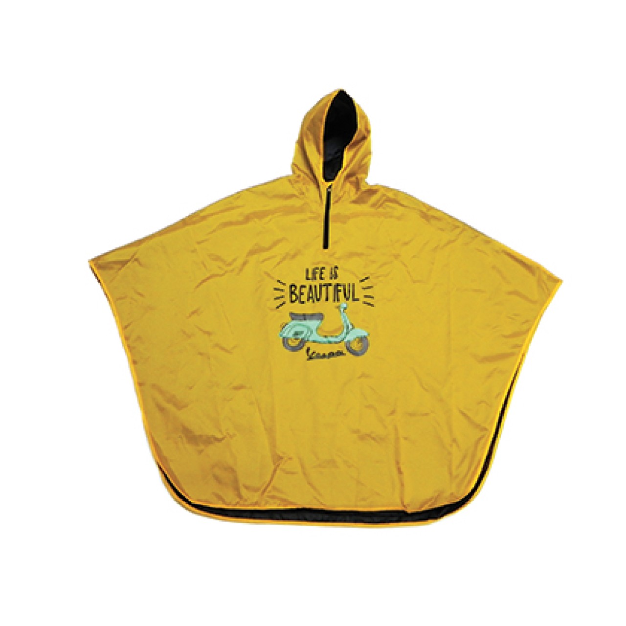 Vespa rain poncho yellow