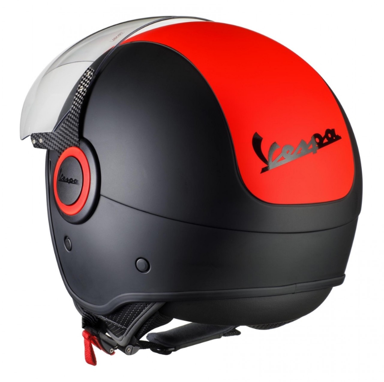 Vespa VJ Fluo helmet red fluorescent