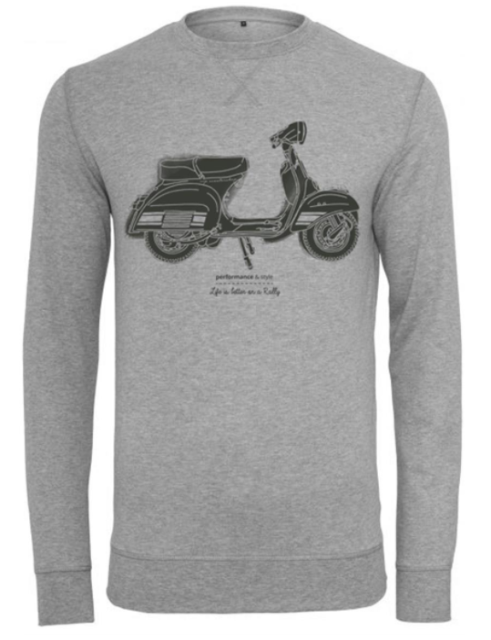 Sweatshirt "Life is better on a Rally", men gray