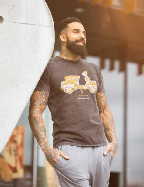 T-shirt "Life is better on a Rally", men black stone washed