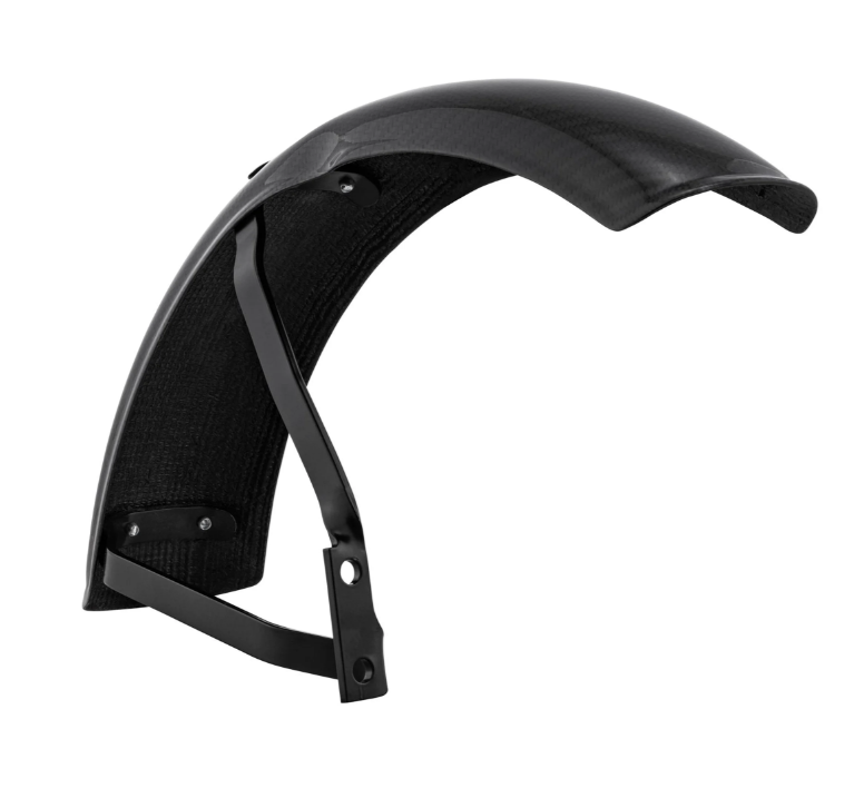 Mudguard Garelli EVO II for Vespa PX 80-200cc, carbon, holder black