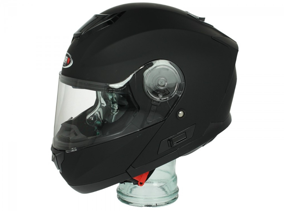 Shiro flip-up helmet, SH507, black matt