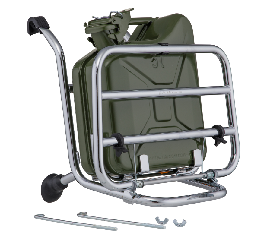 Luggage rack front for Vespa PX 80-200cc, foldable, black