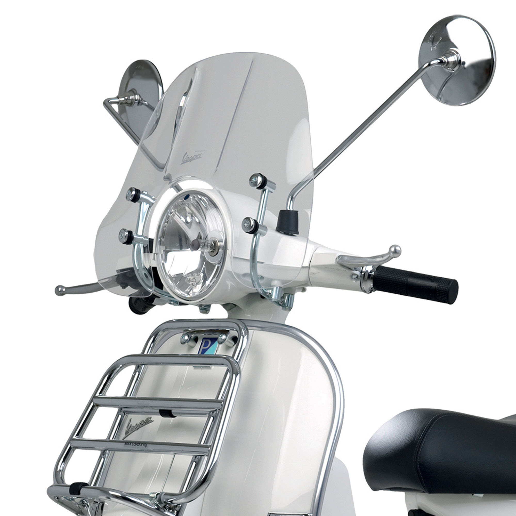 Original Vespa folding luggage rack front chrome Vespa PX