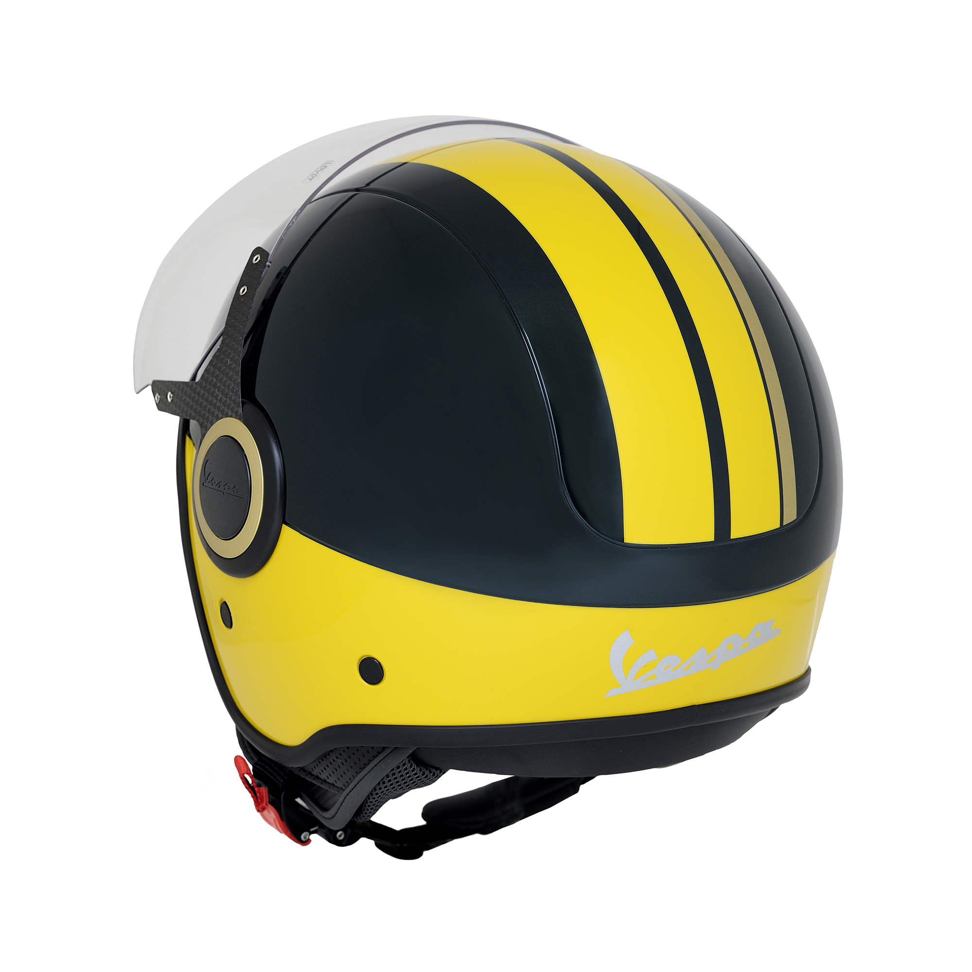 Vespa jet helmet VJ Racing 60s green / yellow - Sixties