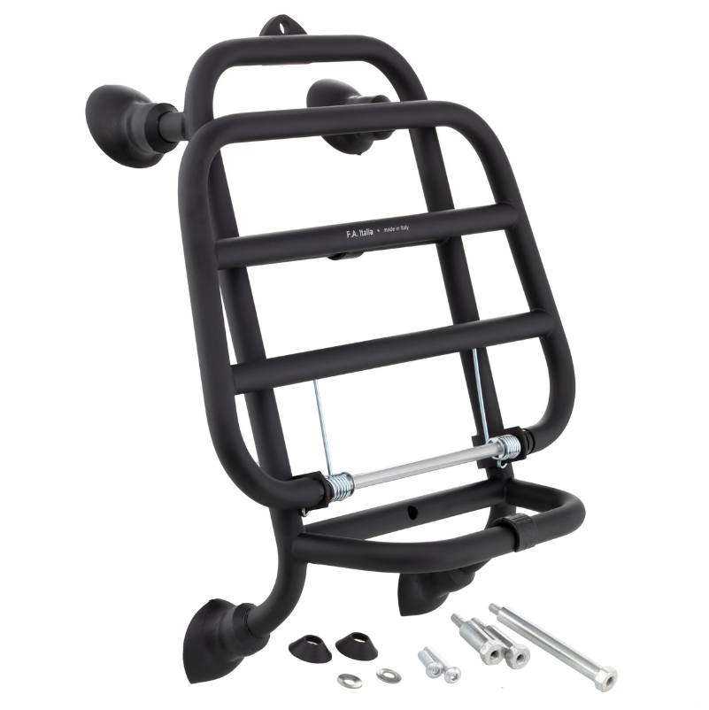 Front luggage rack for Vespa GTS /GTS Super HPE /GTV 125/300 ('19-), foldable, black matt
