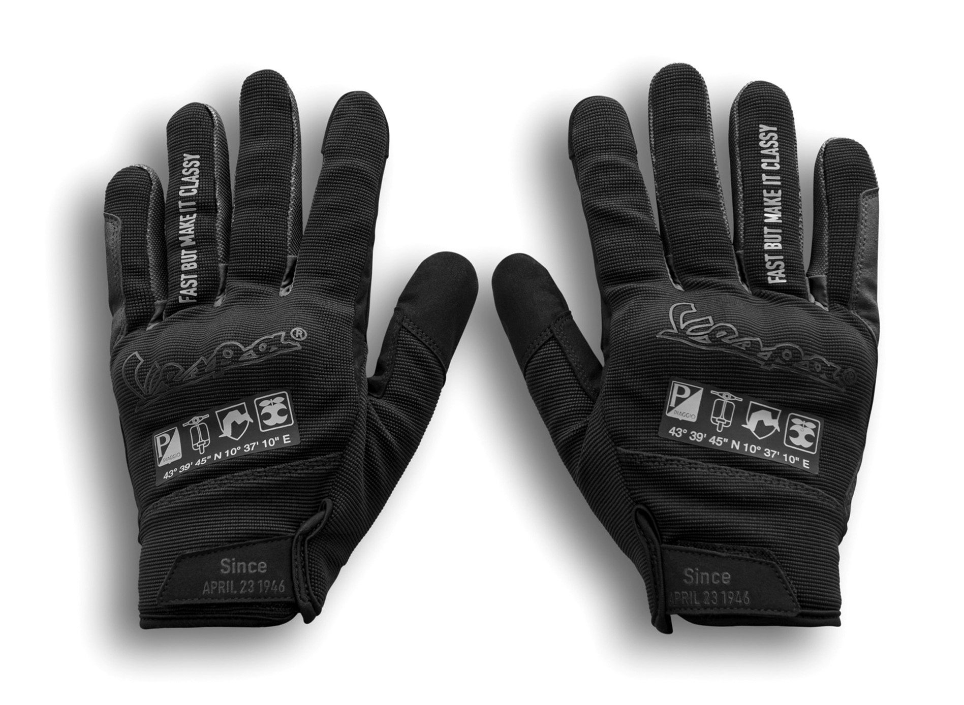 Vespa gloves black DEC