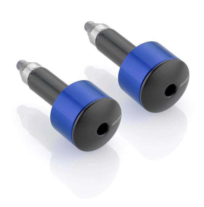 Handlebar end weights RIZOMA left & right for Vespa, blue anodized