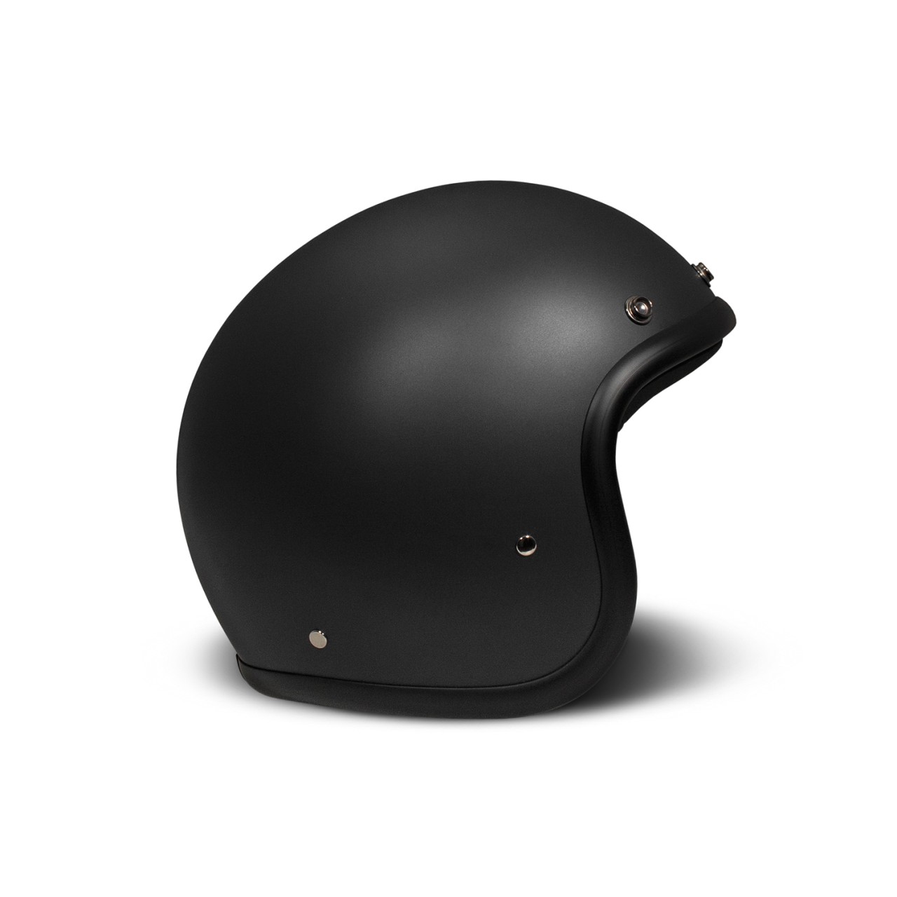DMD Retro Jet Helmet, Black, Matte, Matt Black, Fiberglass, ECE 22.06