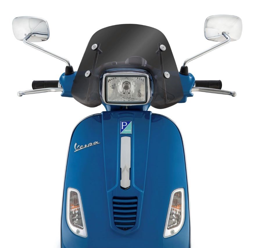 Flyscreen ERMAX Piccolo H 170 mm for Vespa S 50-150cc, tinted