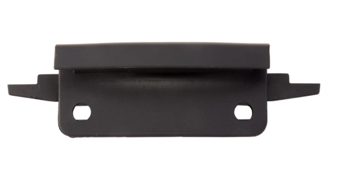 Connecting piece mono-slotted tube leg shield black matt for Vespa Primavera/Sprint 50-150cc