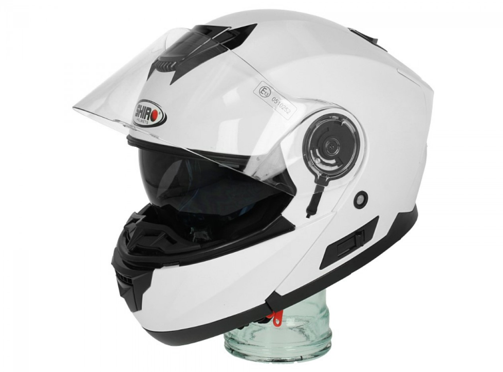 Shiro flip-up helmet, SH507, white