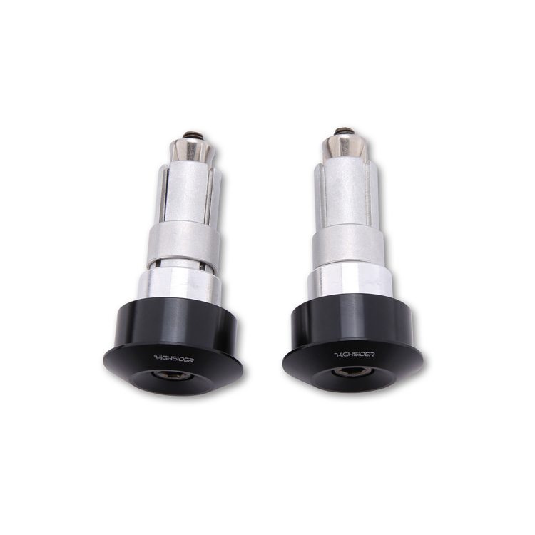 Mounting kit for handlebar end mirrors without handlebar end weights, black, Highsider DOT