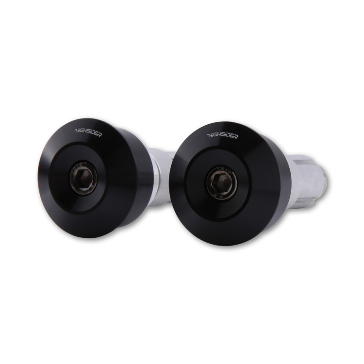 Mounting kit for handlebar end mirrors without handlebar end weights, black, Highsider DOT
