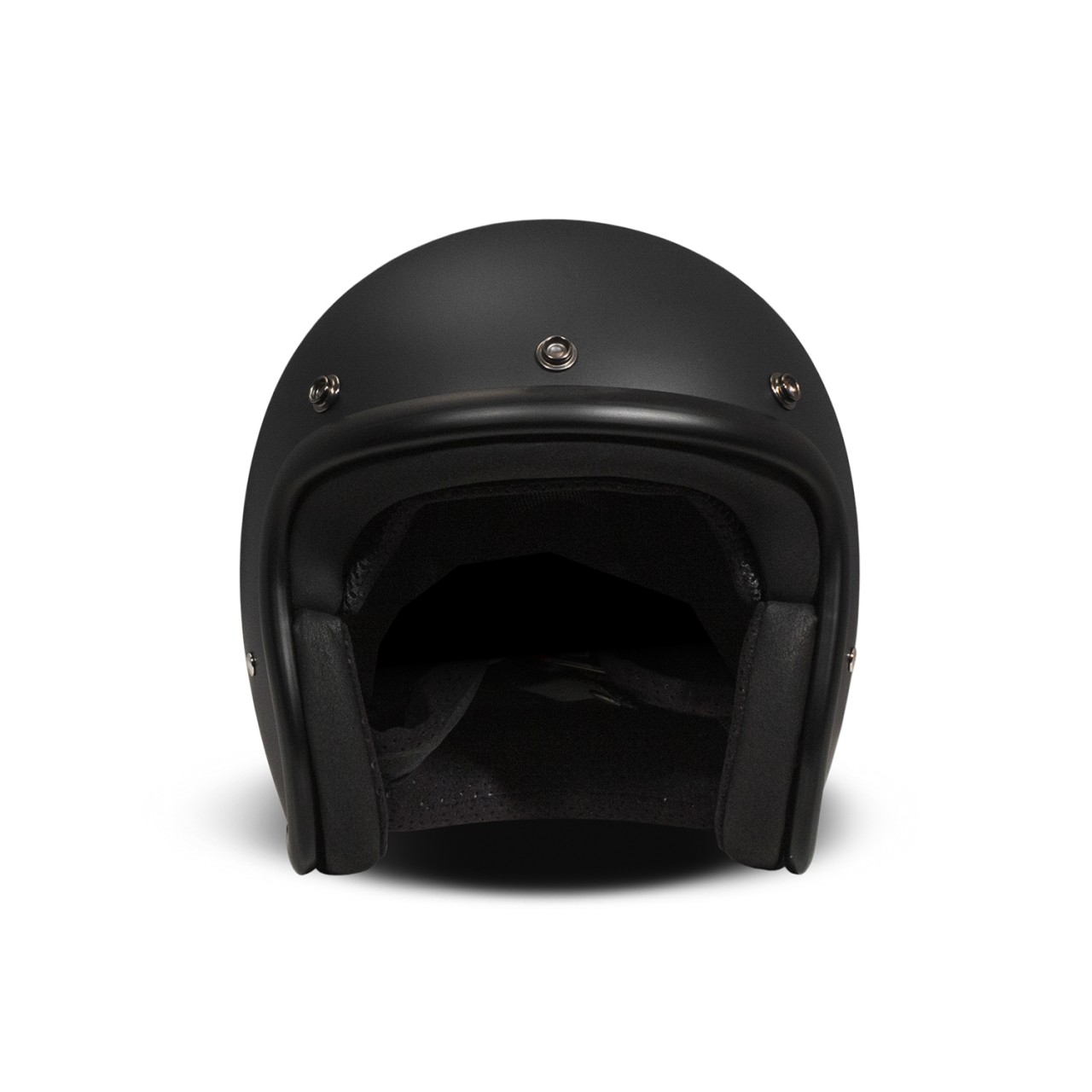 DMD Retro Jet Helmet, Black, Matte, Matt Black, Fiberglass, ECE 22.06