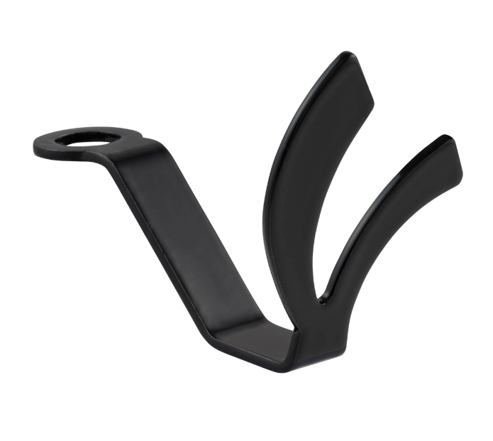 Helmet hook, under seat for Vespa, black glossy