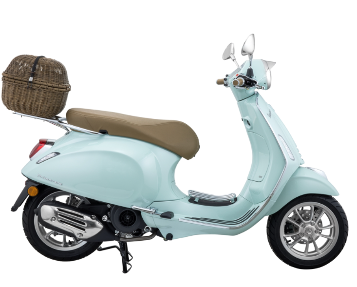 Luggage basket Classic with luggage bridge for Vespa Primavera/Sprint 50-150ccm, dark brown