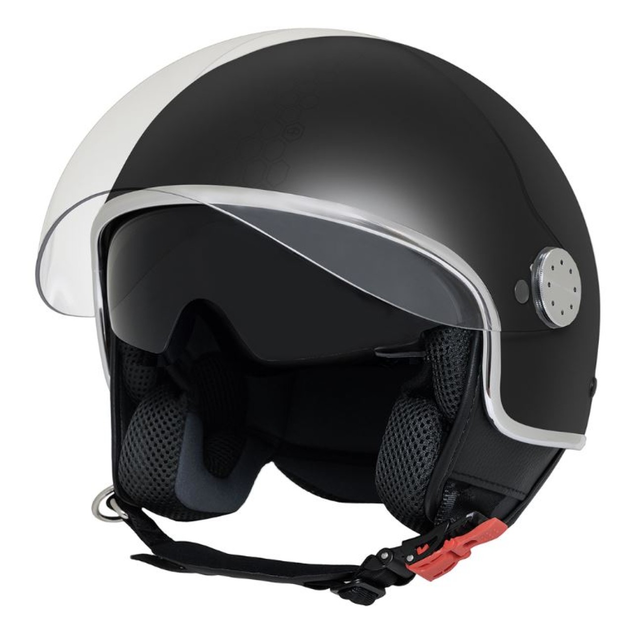 Piaggio Demi Jet Mirror open-face helmet, matt black