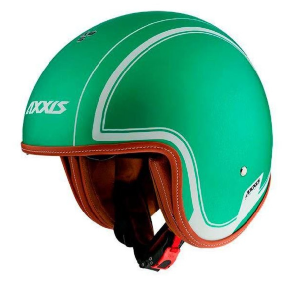 Axxis jet helmet, Hornet SV Royal, green matt