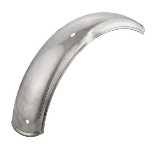 Mudguard 2.0 Garelli without bracket for Vespa PX 80-200cc, polished stainless steel