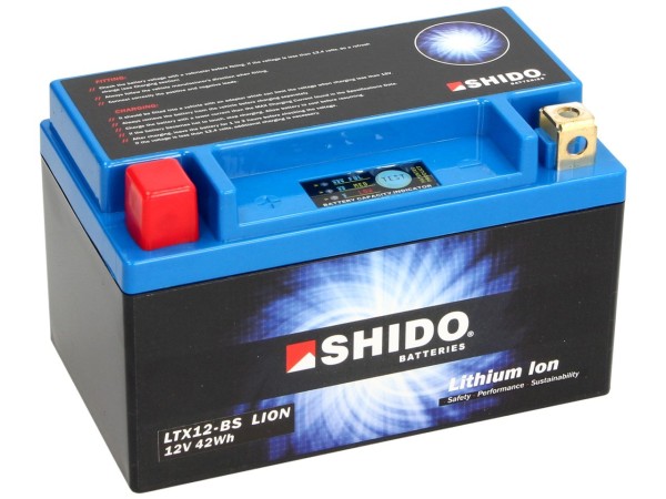 Shido Battery LTX12-BS, 12 V, 4 A, Lithium Ion, 150x87x130 mm
