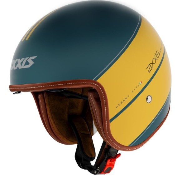 Axxis jet helmet, Hornet SV Vita, yellow matt